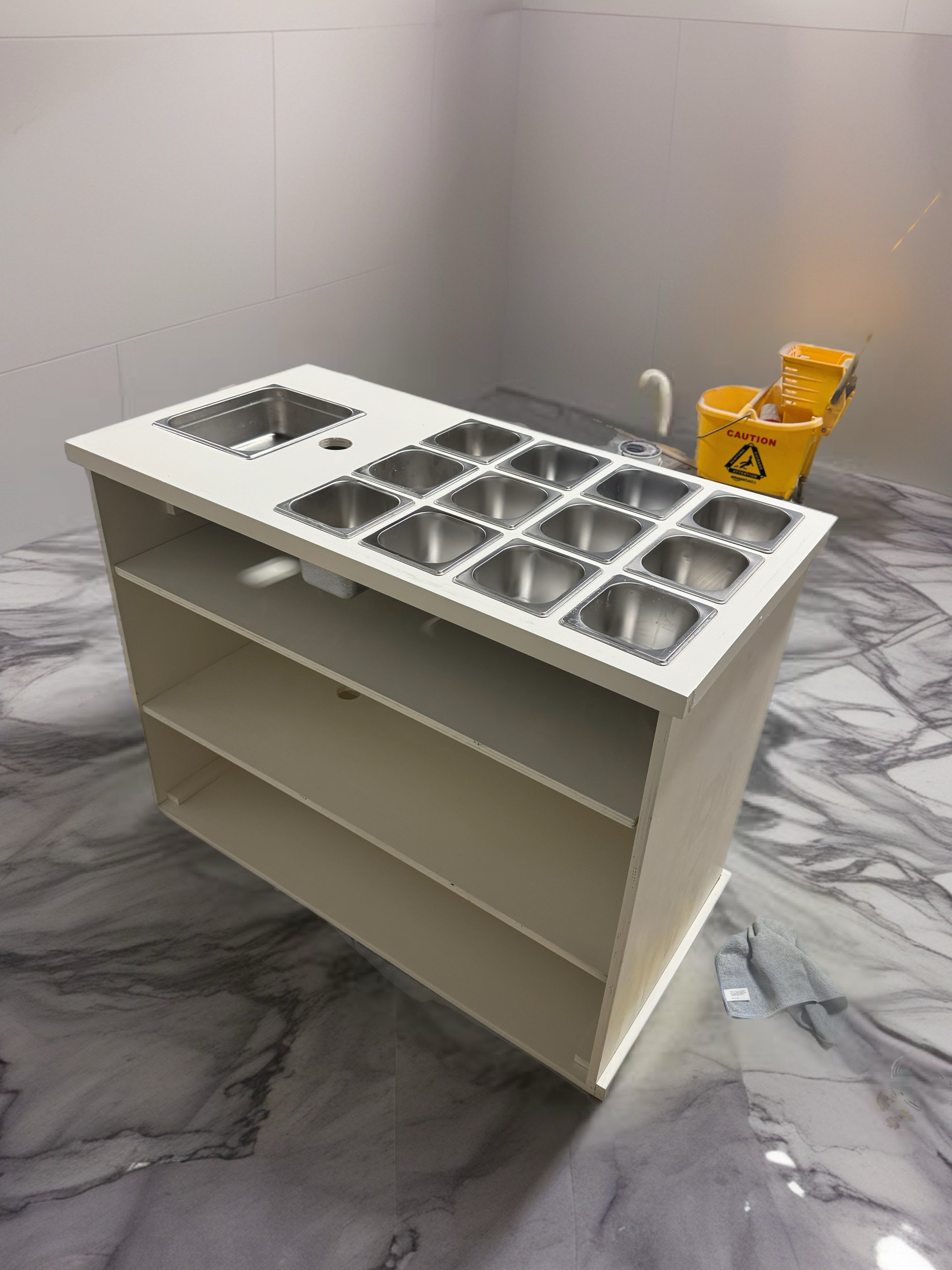 Foldable Food Cart for Charcuterie, Caviar, Churros and Hot Dogs