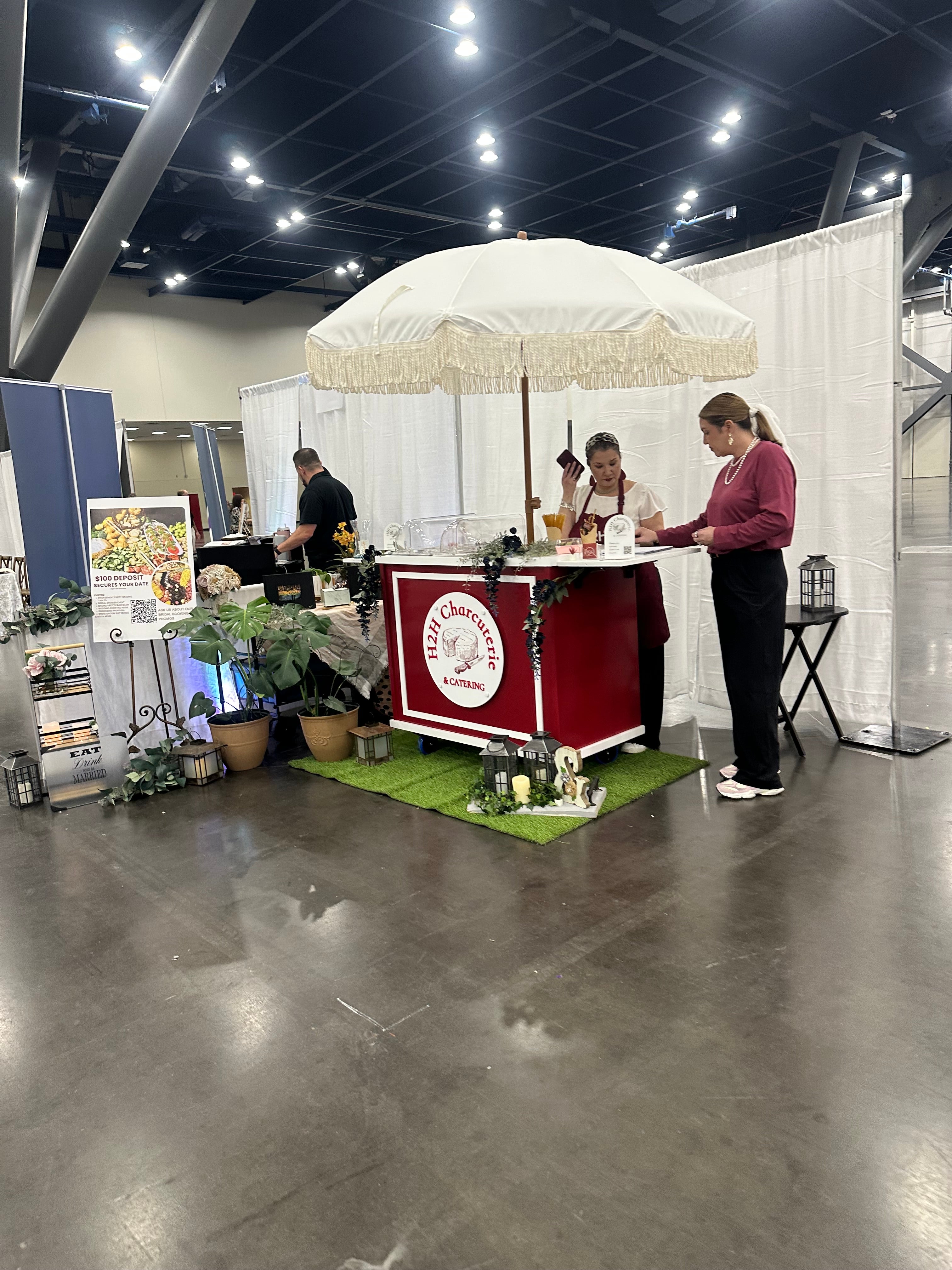 Custom Charcuterie Cart with Frame on Front