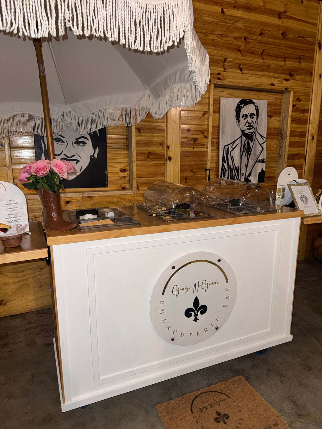 7ft Custom Charcuterie Cart