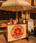 Collapsible Coffee Cart with Wheels